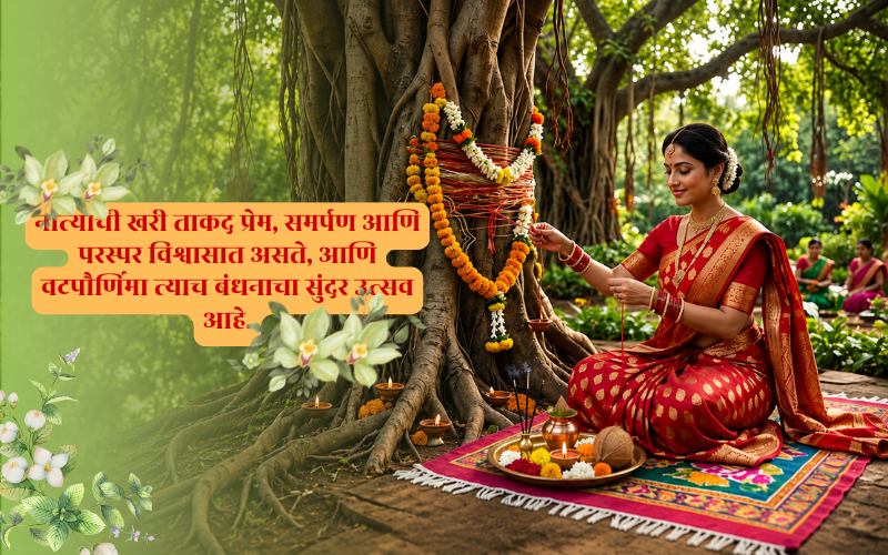 Vat Purnima Caption in Marathi
