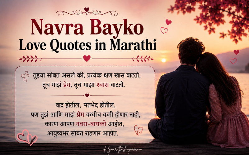 30+ Best Navra Bayko Love Quotes in Marathi | loving Quotes – Daily Marathi Shayari