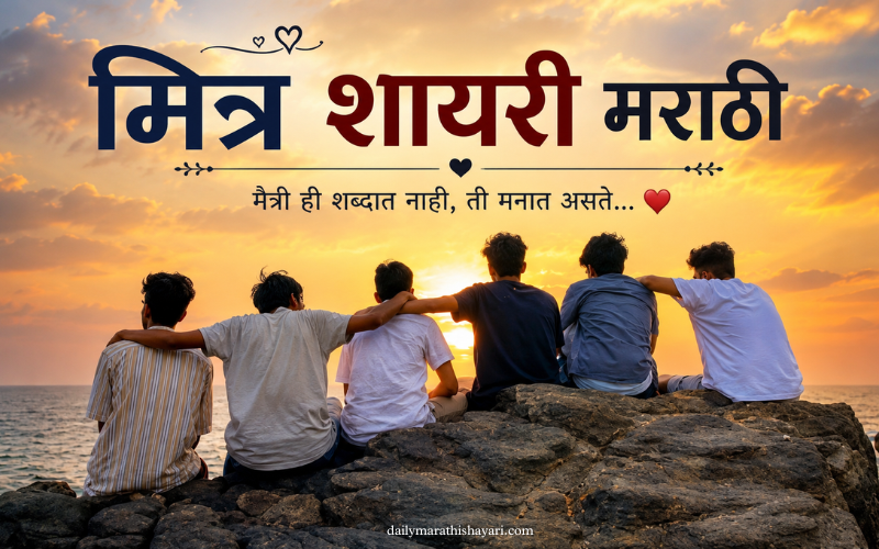 30+ Best मित्र शायरी मराठी | मित्रांसाठी सुंदर आणि शायरी – Daily Marathi Shayari