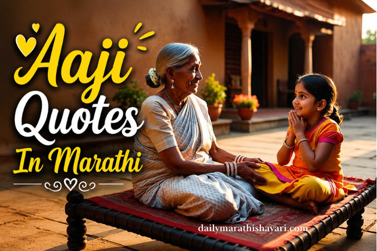 30+ Best Aaji Quotes In Marathi | हृदयस्पर्शी आजीवरील मराठी कोट्स आणि सुविचार – Daily Marathi Shayari