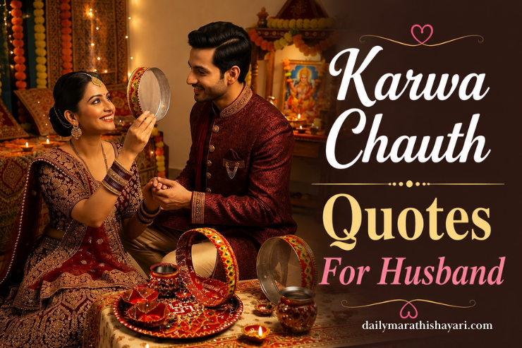 100+ Best Karwa Chauth Quotes For Husband | Romantic & Heart Touching Lines – Daily Marathi Shayari
