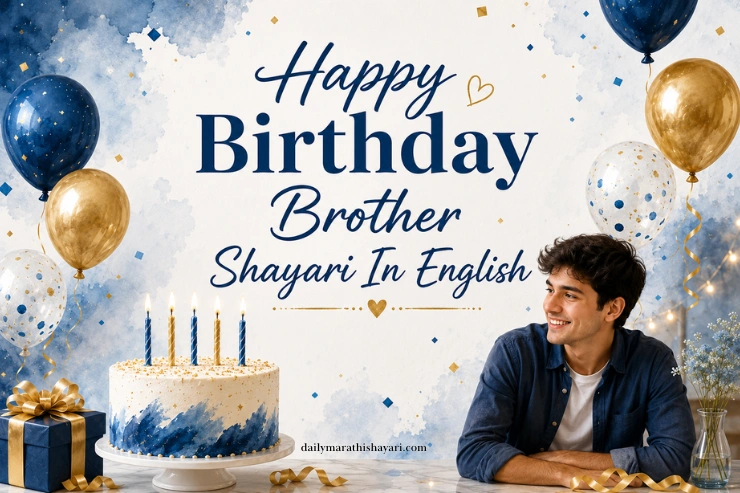 70+ Happy Birthday Brother Shayari In English | Daily Marathi Shayari