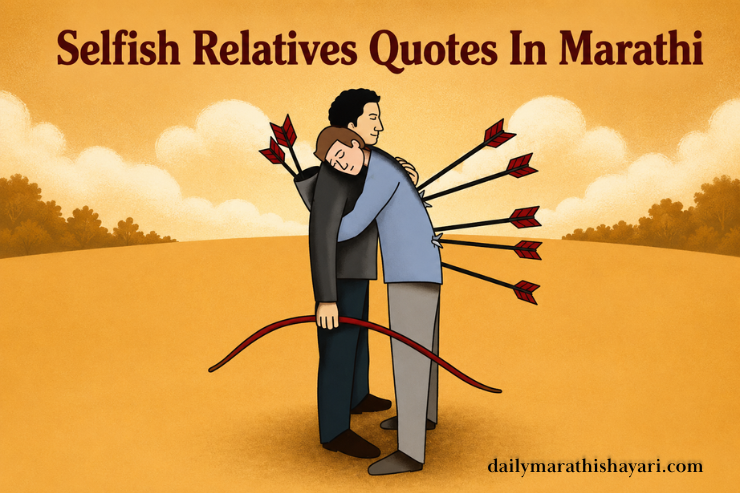 120+ Best Selfish Relatives Quotes In Marathi | Heart Touching Swarthi Quotes – Daily Marathi Shayari