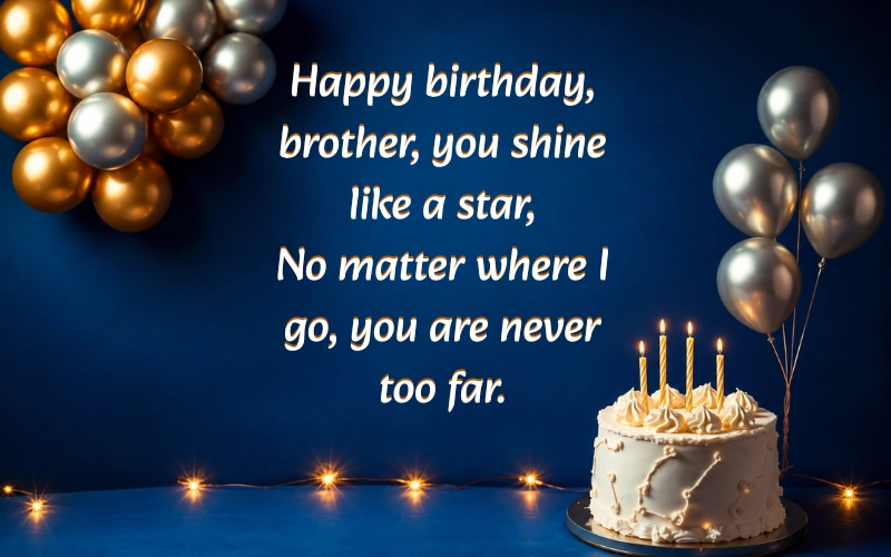 Happy Birthday Brother Shayari In English