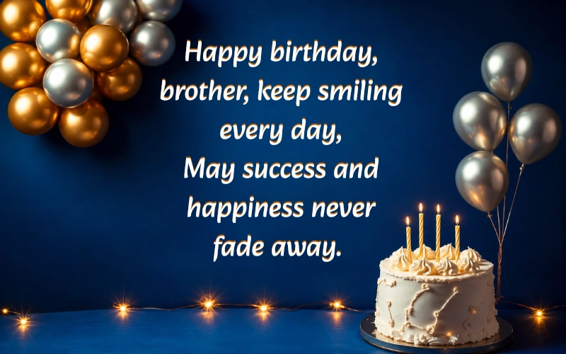 Happy Birthday Brother Shayari In English