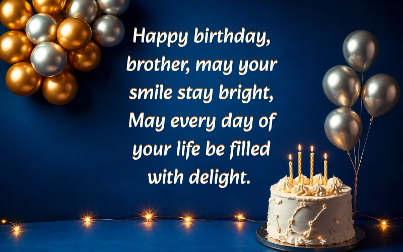 Happy Birthday Brother Shayari In English