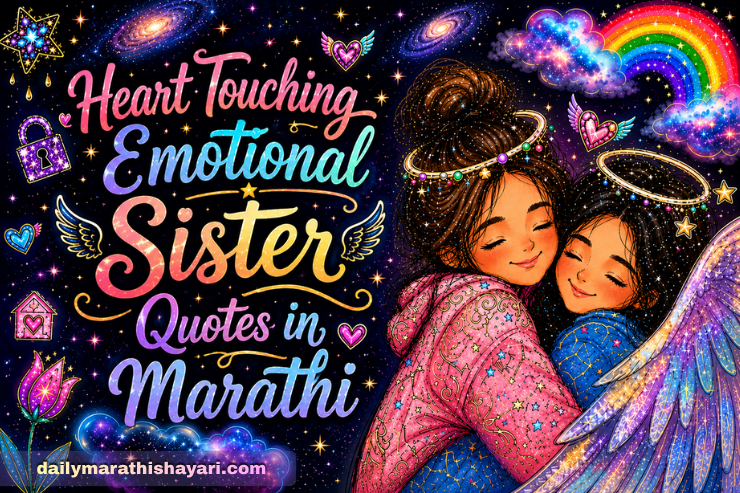 120+ Best Heart Touching Emotional Sister Quotes in Marathi | मनाला भिडणारे बहिणीचे कोट्स – Daily Marathi Shayari