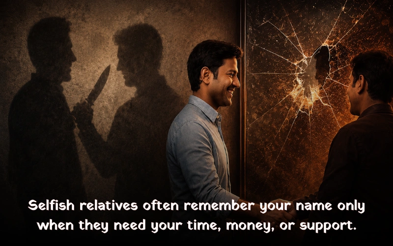 Selfish Relatives Quotes In Marathi