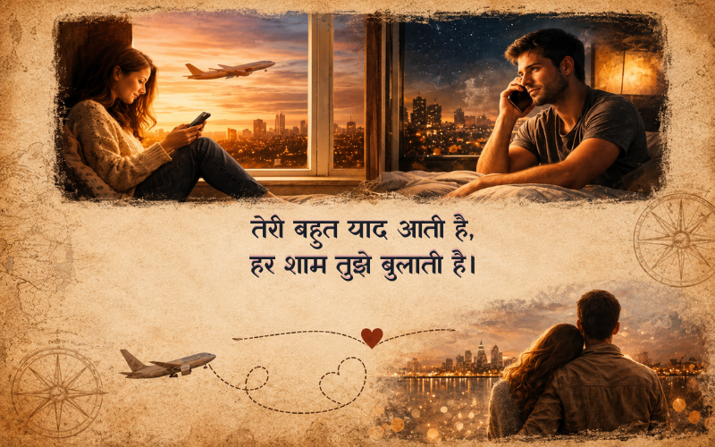 Miss You Long Distance Relationship Shayari