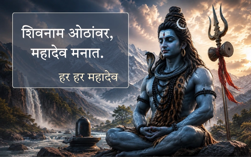 Mahadev Caption In Marathi