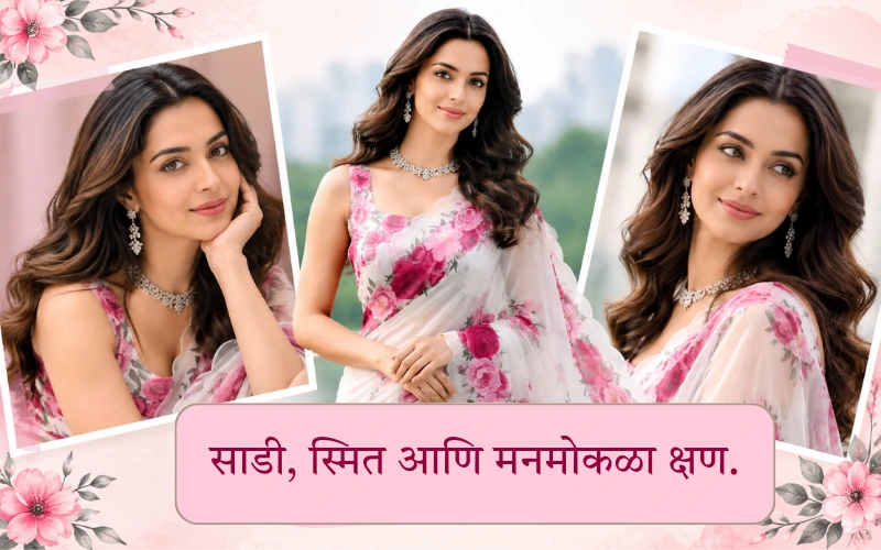 Short Saree Captions For Instagram Marathi