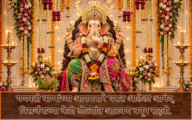 Ganpati Bappa Visarjan Quotes In Marathi