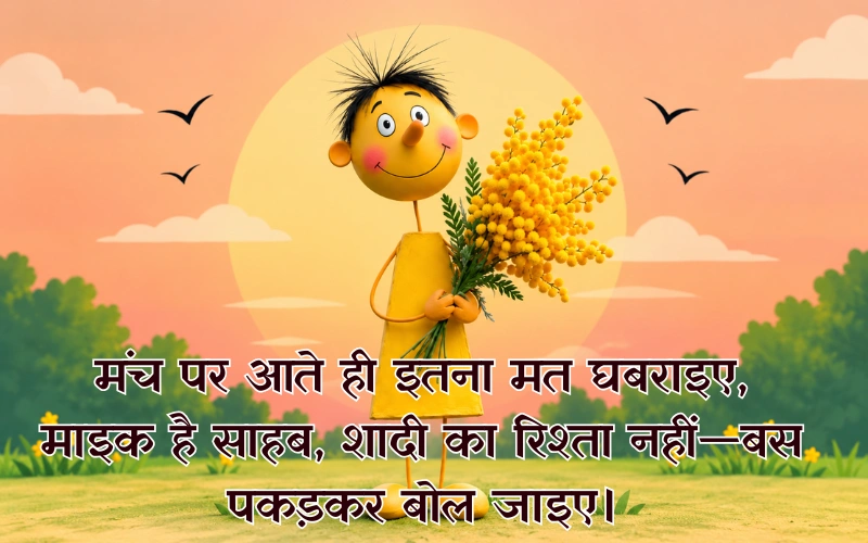 Funny Shayari For Anchoring In Hindi 