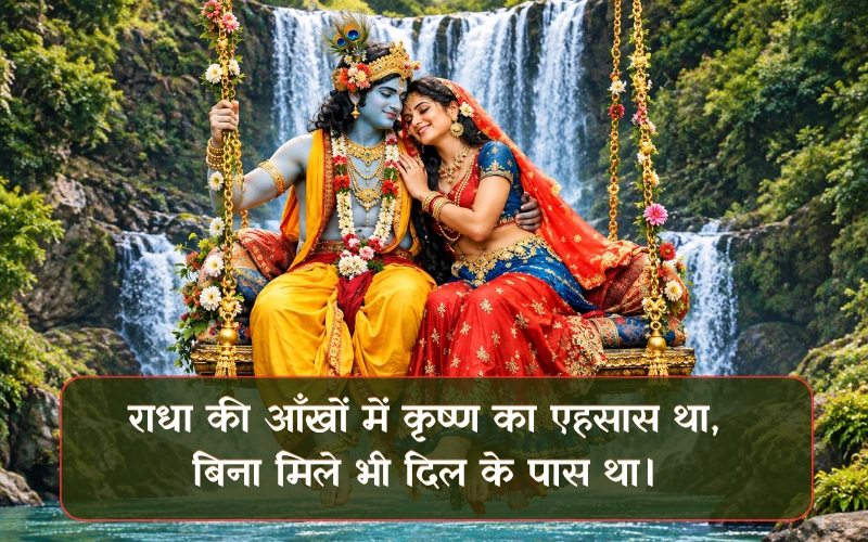 राधा कृष्ण प्रेम शायरी हिंदी में