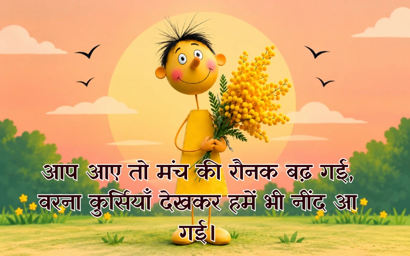 Welcome एंकरिंग कॉमेडी शायरी
