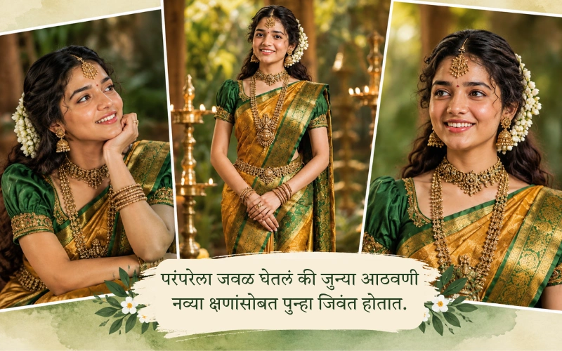 Traditional Saree Captions For Instagram Marathi