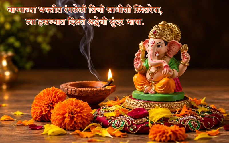 Ganpati Bappa Shayari Marathi For Girl