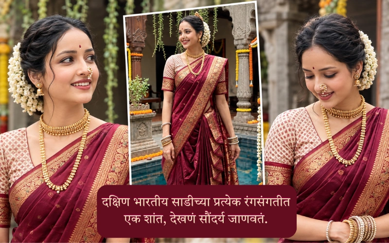 South Indian Saree Captions For Instagram Marathi