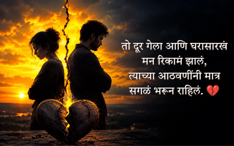 Breakup Shayari Marathi For Boy