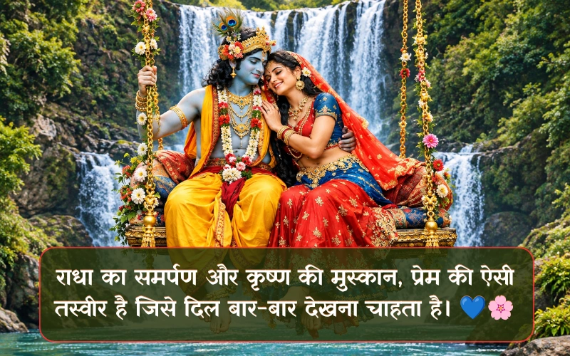 Radha Krishna Captions With Emoji