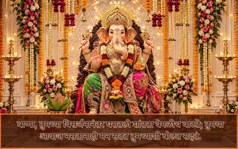Miss You Ganpati Bappa Visarjan Quotes