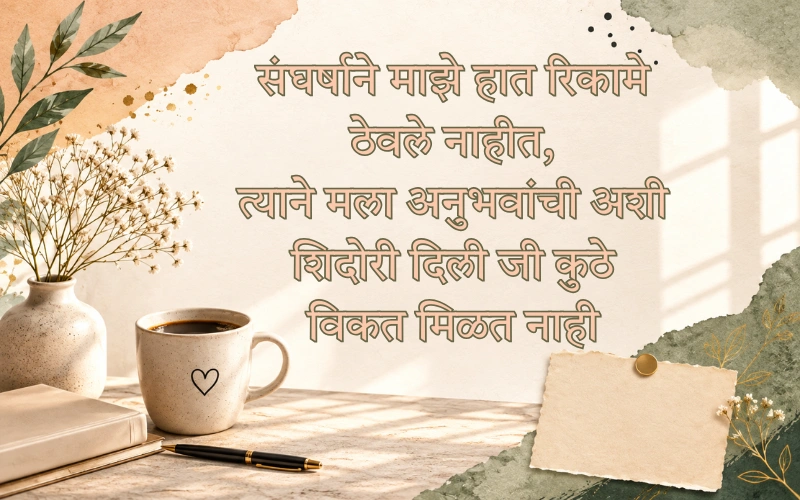 संघर्ष प्रेरणादायक Motivational Shayari