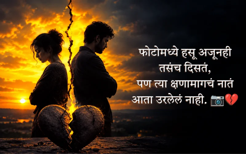 Sad Breakup Shayari Marathi Photo