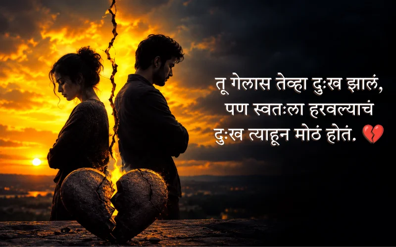 Heart Touching Breakup Shayari Marathi