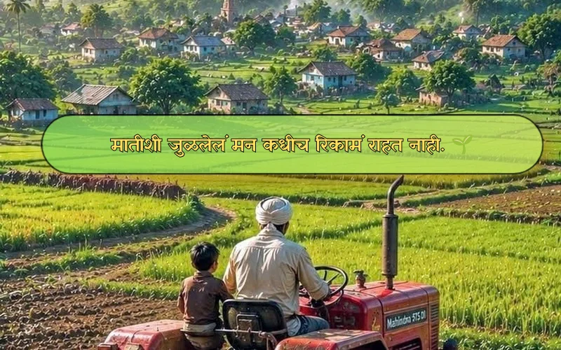 Royal Shetkari Caption In Marathi Text In Marathi