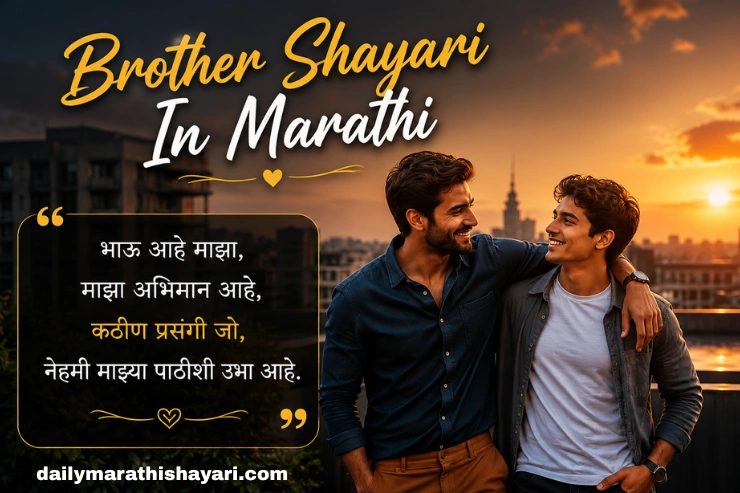 180+ Brother Shayari In Marathi – भावासाठी सुंदर शायरी