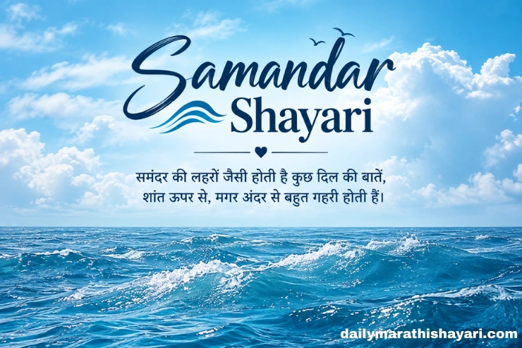 105+ Samandar Shayari: लहरों और एहसासों से भरी खूबसूरत शायरी