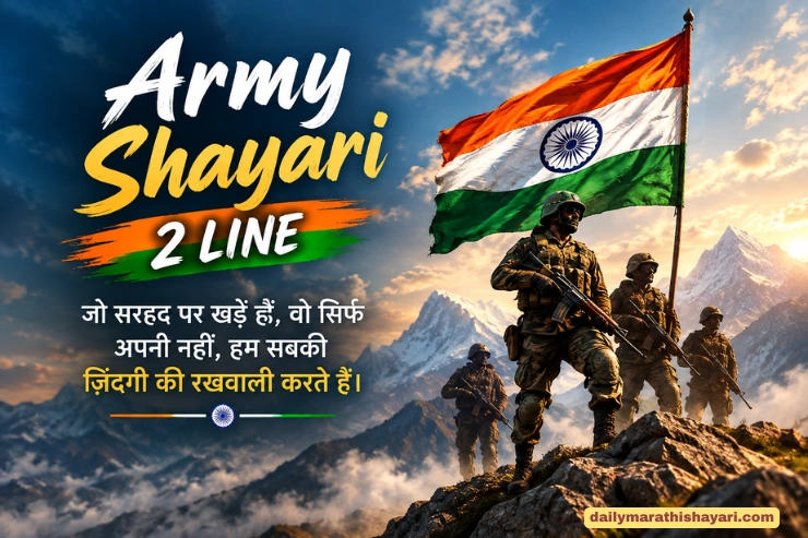 120+ Army Shayari 2 LINE: दिल छू लेने वाली फौजी शायरी