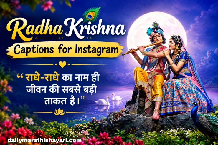 90+ Radha Krishna Captions for Instagram: राधा कृष्ण कैप्शन