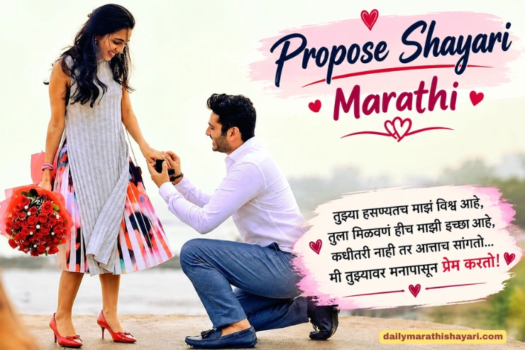 90+ Propose Shayari Marathi: प्रेम व्यक्त करणाऱ्या सुंदर शायरी